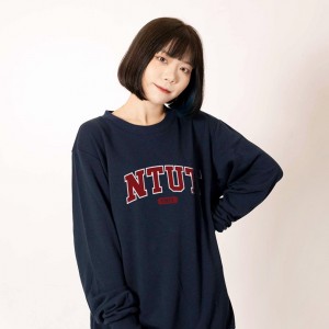 【絕版出清,售完不補】NTUT經典款大學T_深藍